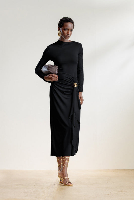 Sinothile Draped Maxi Dress