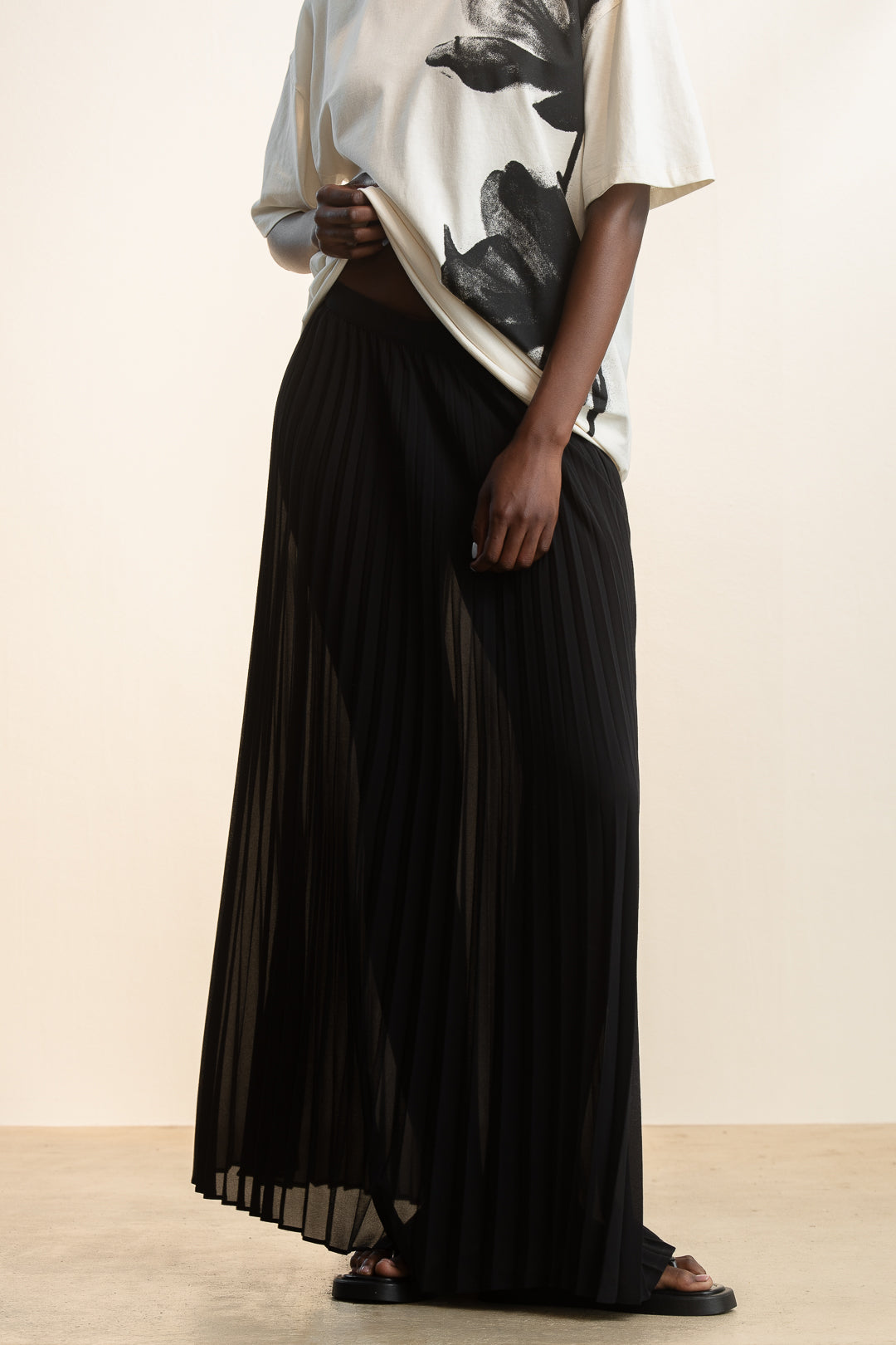 Karla Pleated Maxi Skirt