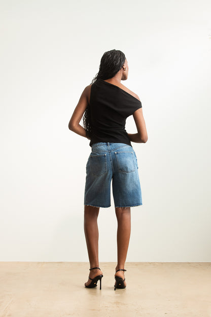 Diketso Slant Neckline Top