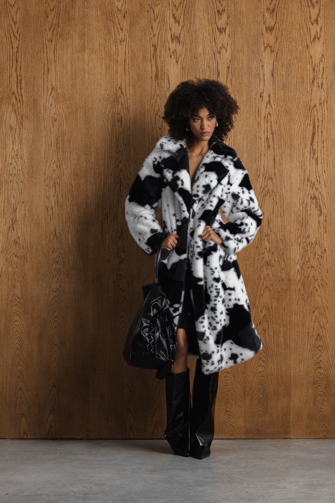 Ntsako Animal Print Fur Coat
