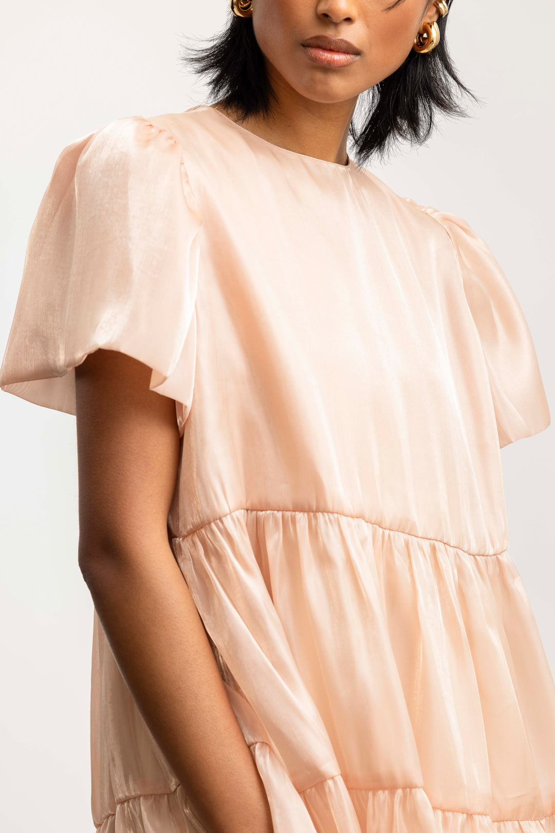 Anathi Babydoll Organzi Mini _ 165278 _ Stone