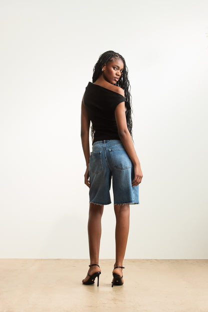 Lutendo Denim Bermuda Short