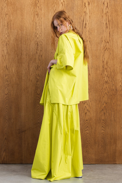 Bianca Asymmetric Pleated Top