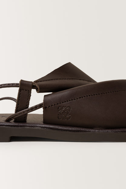 Nolundi Ankle Leather Tie Sandals