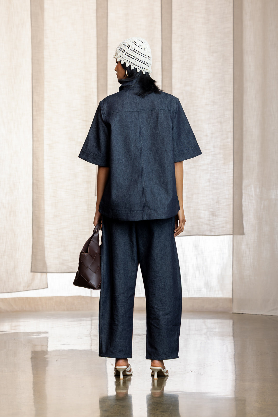Justina Denim Button-Through Shirt