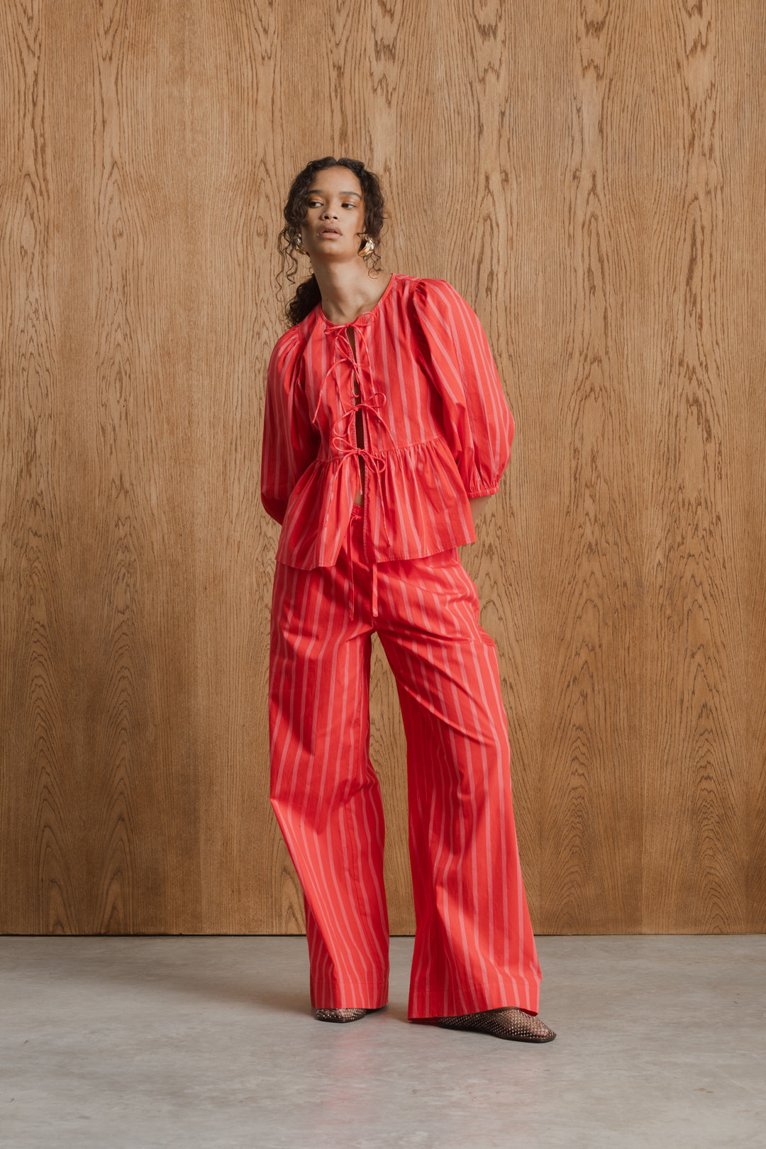 Nomsa Pull On Stripe Trouser