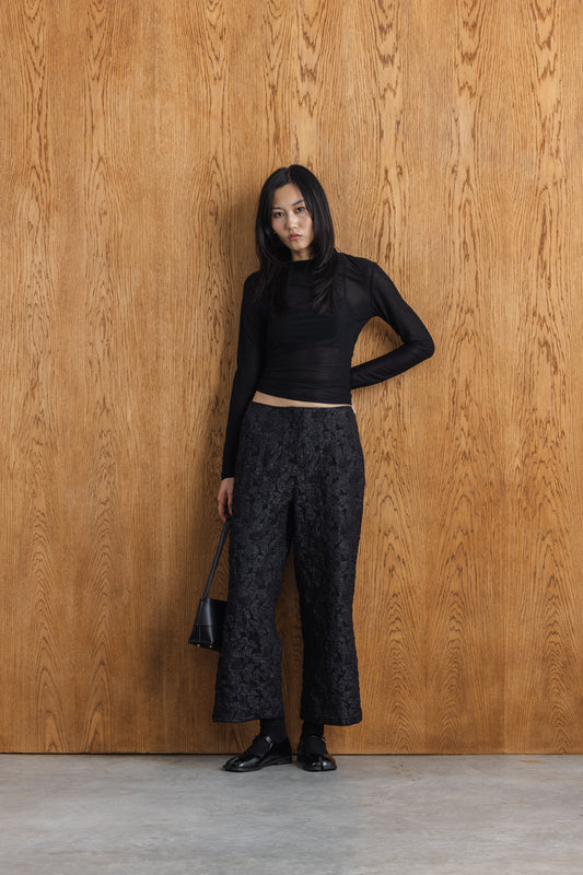 Bailey Textured Straight Leg Pants