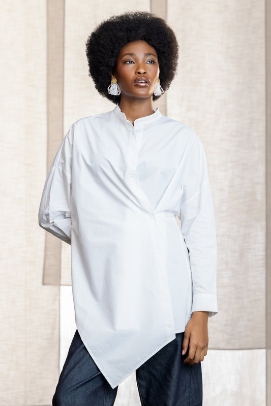 Sloane Asymmetric Button-Through Shirt