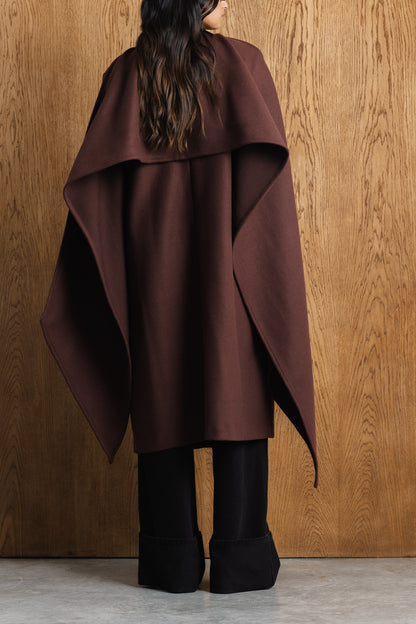 Yumna Cape-Scarf Coat