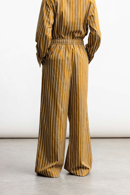 Nomsa Pull On Stripe Trouser _ 168101 _ Brown