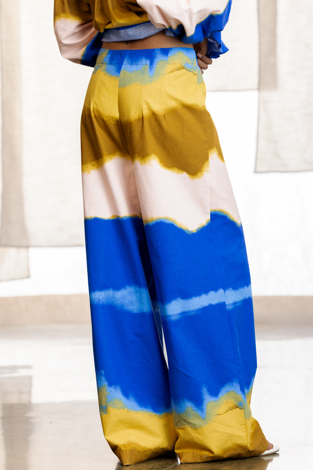 Kiernan Structured Multicolour Wide Leg Pant