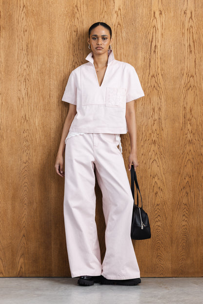 Ainsley Pop Over Denim Top
