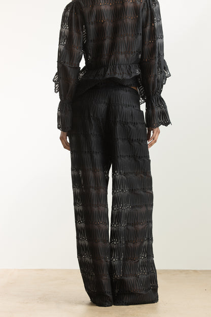 Naledi Embroidered Wide Leg Pants
