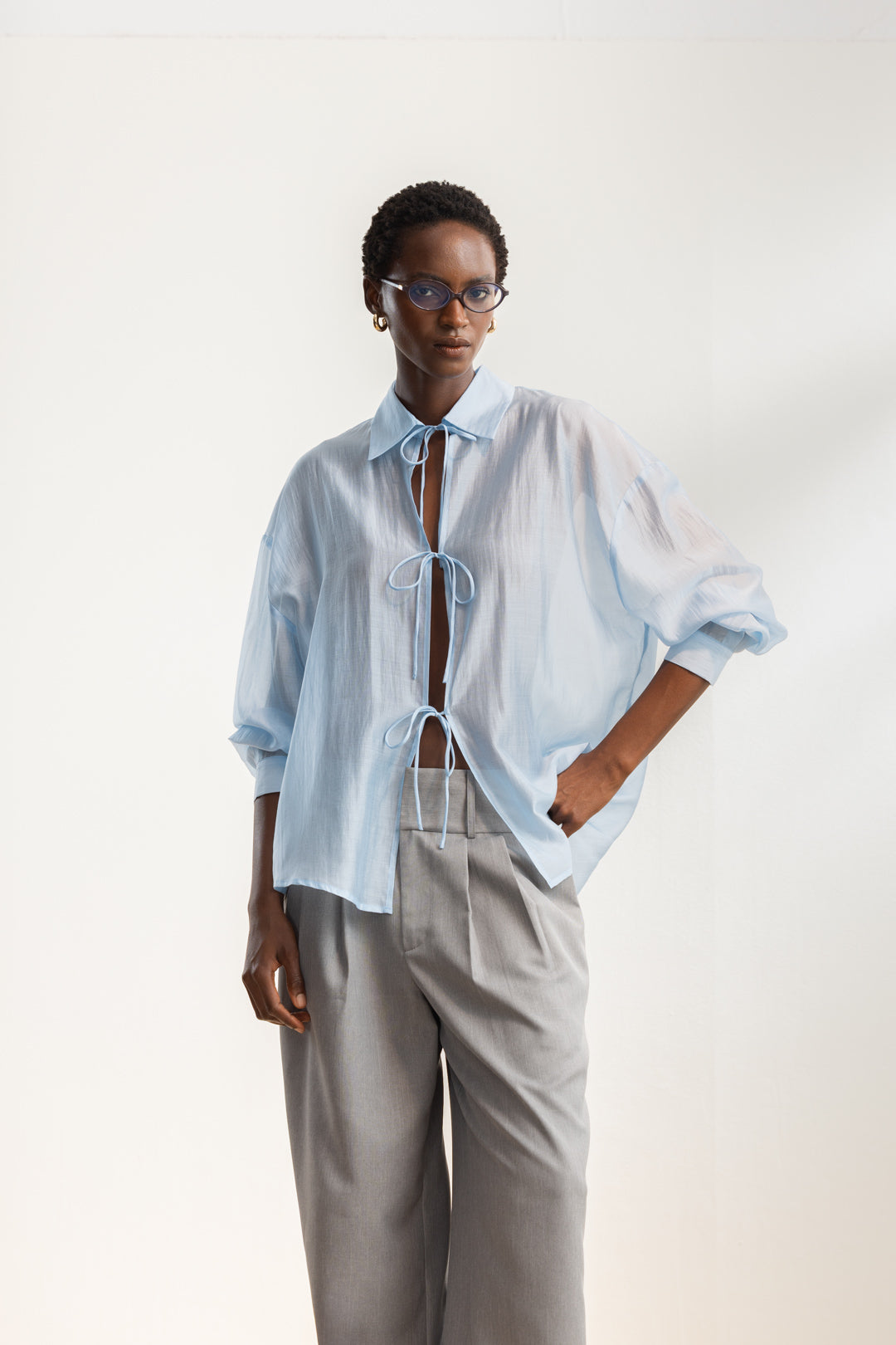 Ami Tie Front Shirt