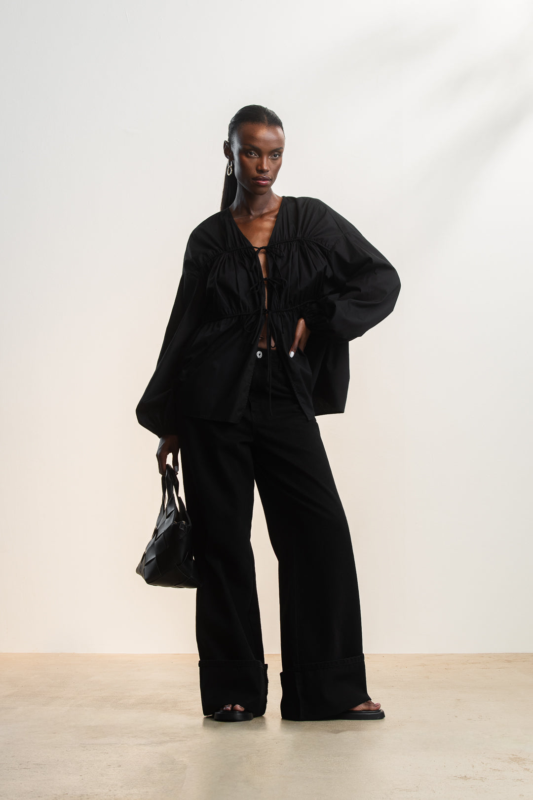 Kendra Tie Front Blouse