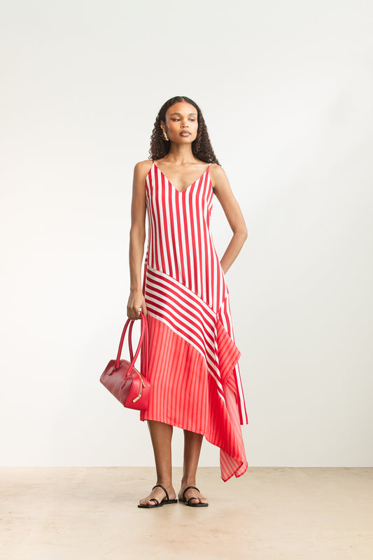 Alani Asymmetrical Slip Dress