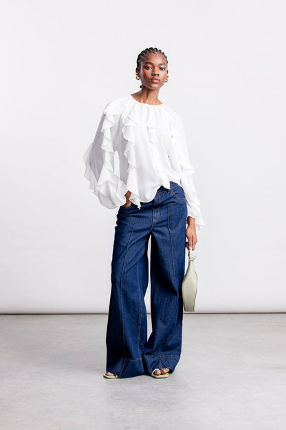 Eli Frill Blouse _ 163830 _ Ecru