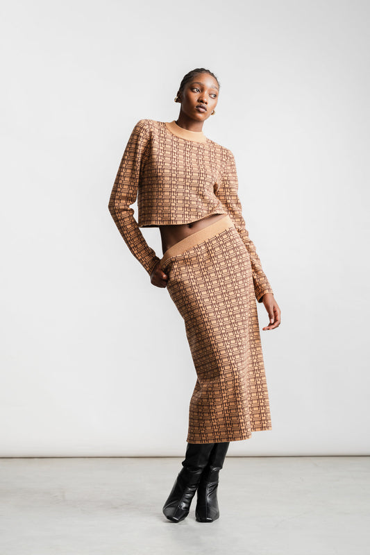 Sonwa Logo Knit Skirt _ 166973 _ Assorted