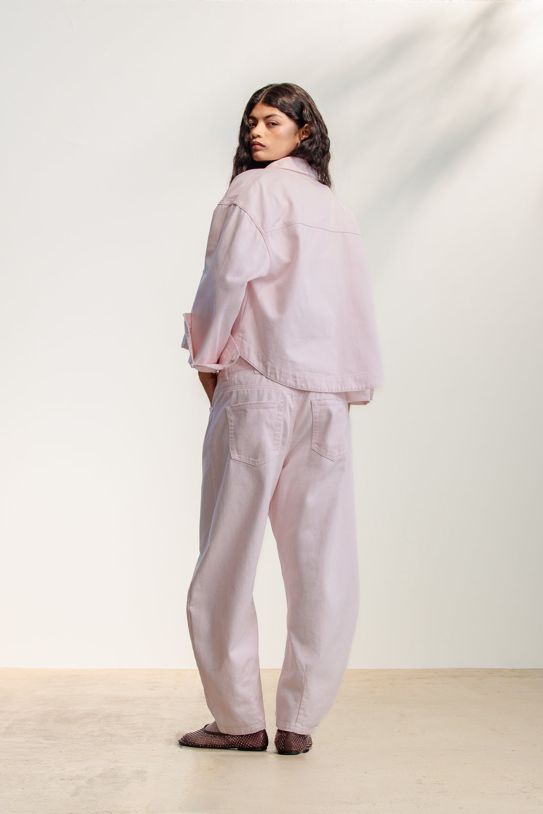 Qhamani Adjustable Barrel Leg Jeans