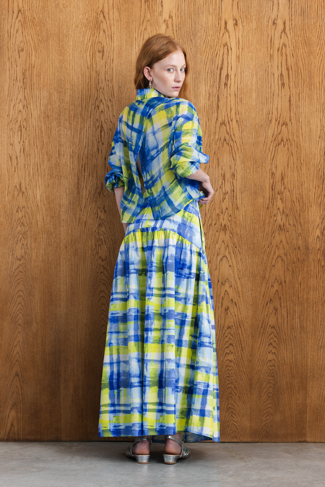 Sabrine Cropped Wrap Back Shirt