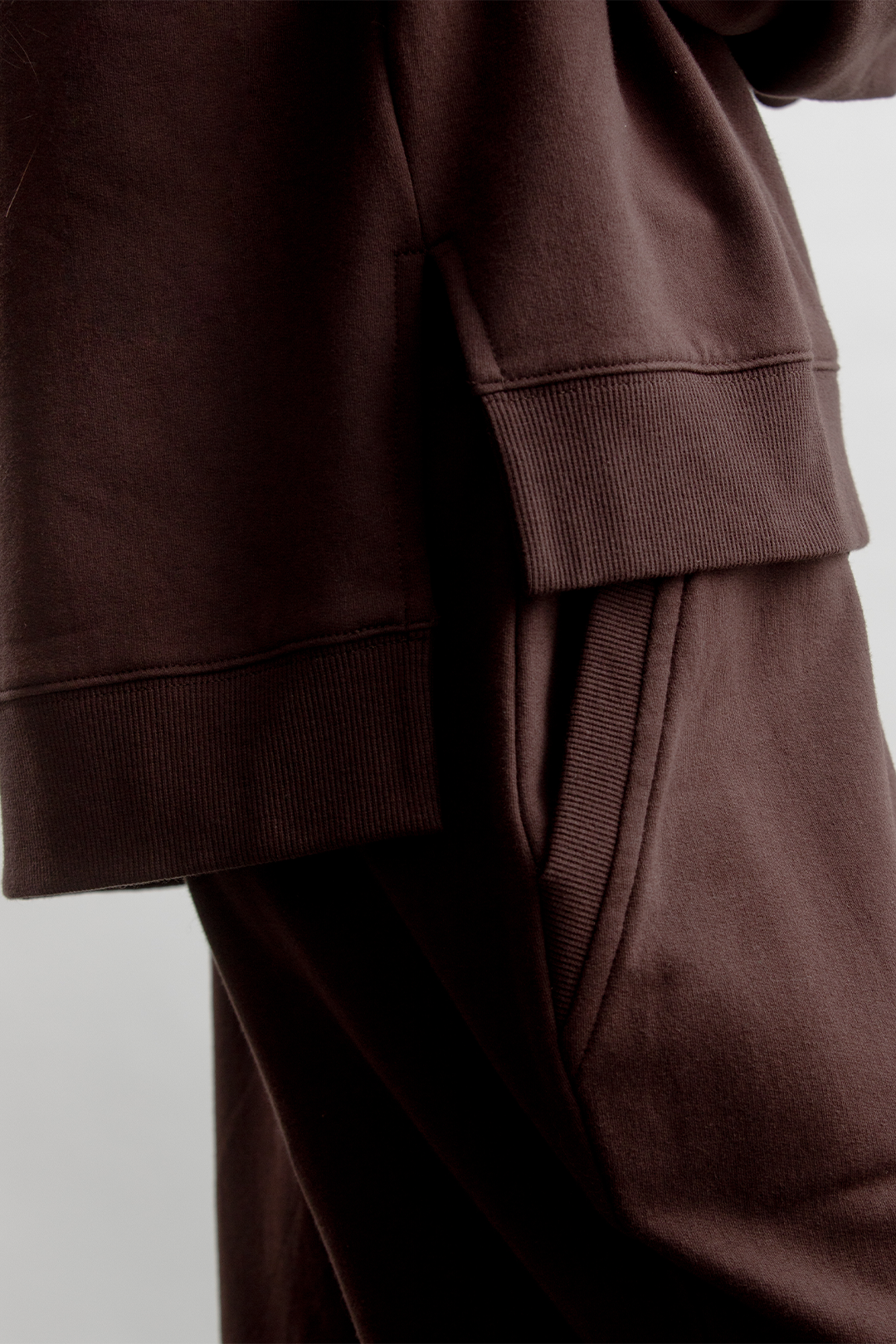 Catherine 1/4 Zip Sweatshirt _ 160257 _ Chocolate