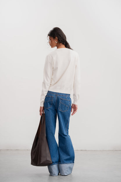 Billie Cardigan _ 158779 _ Cream