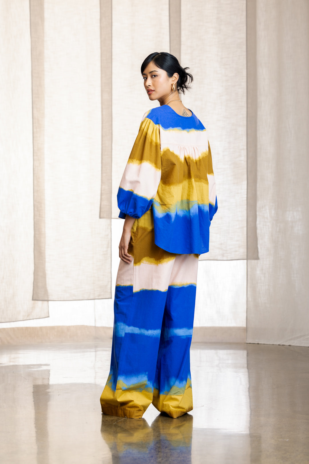 Kiernan Structured Multicolour Wide Leg Pant