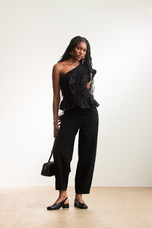 Abeni Barrel Leg Denim