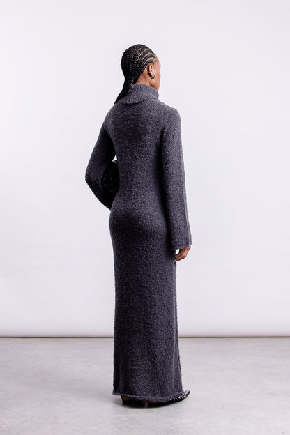 Maryam Knitwear Maxi Dress _ 157103 _ Charcoal