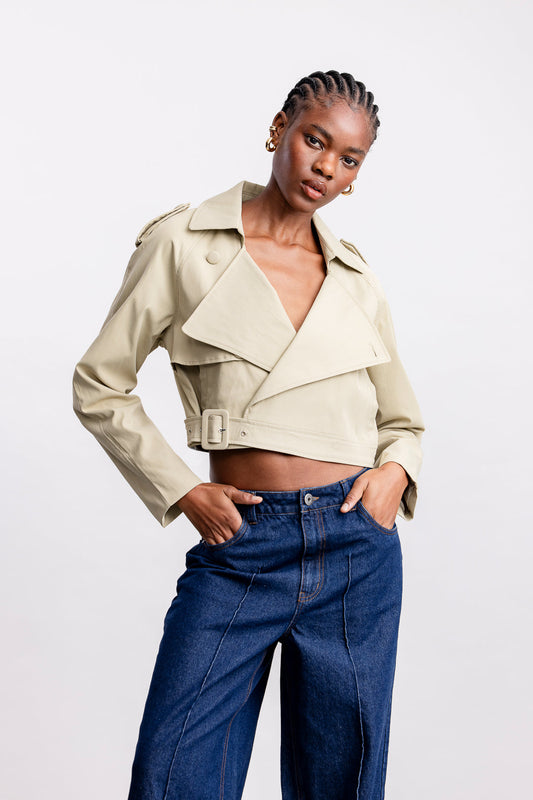 Nare Cropped Trench _ 162222 _ Stone