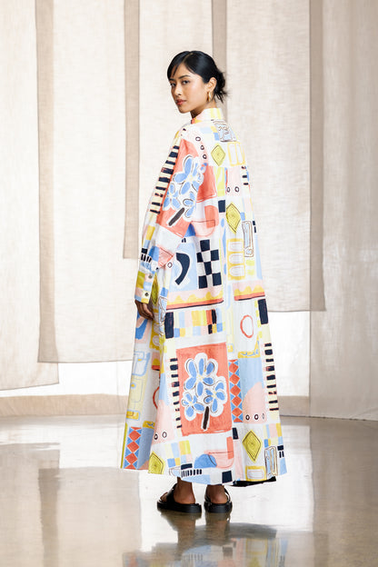 Primrose Printed Maxi Shirt Dress