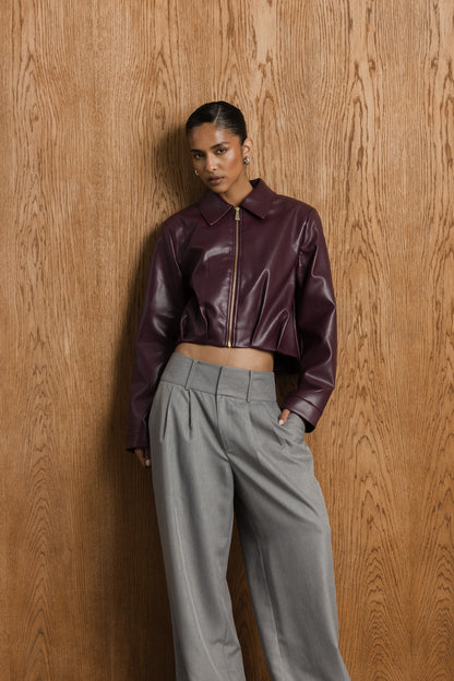 Lunar Draped Bomber Jacket