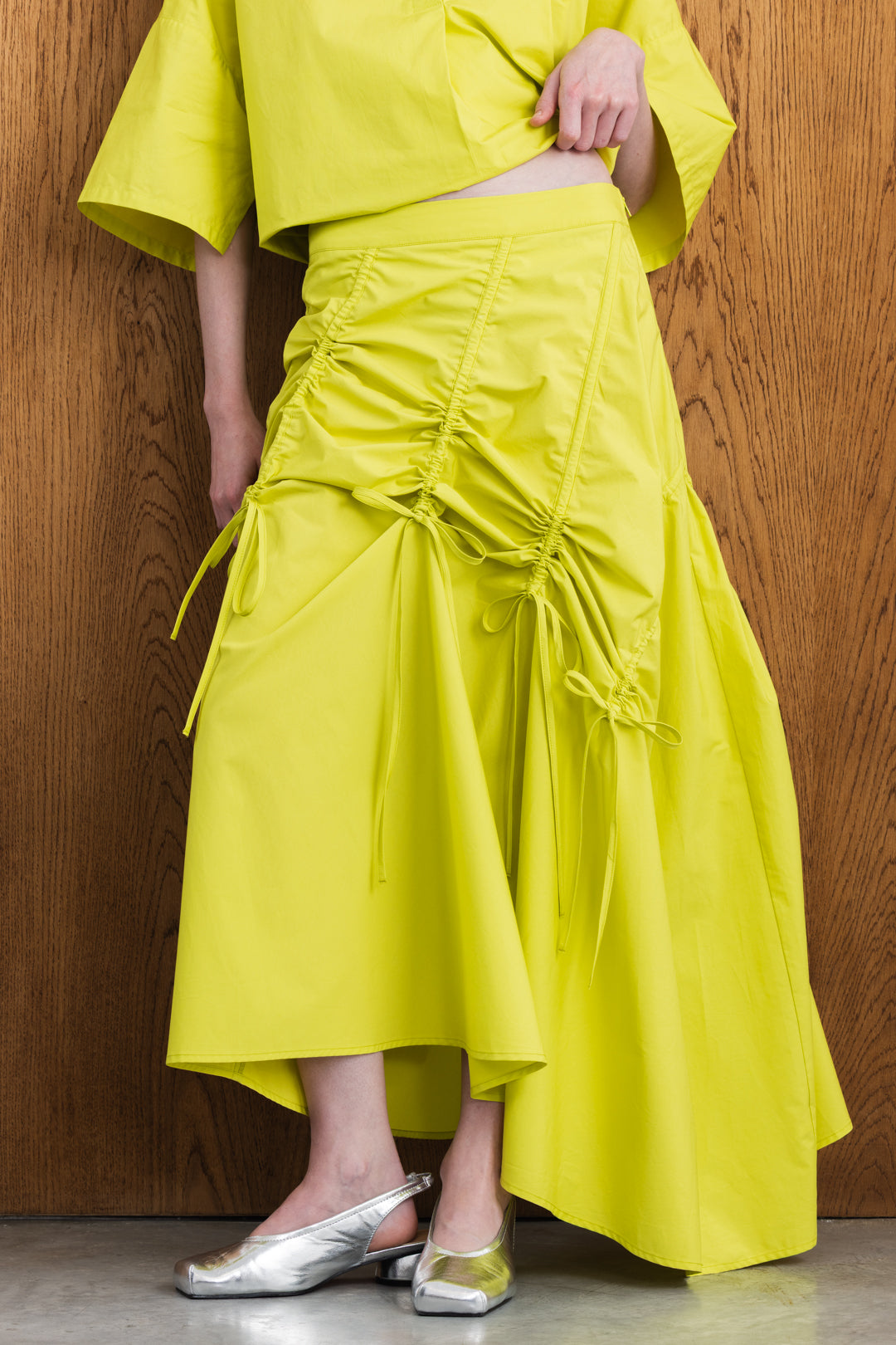 Neema Gauged Dirndle Maxi Skirt