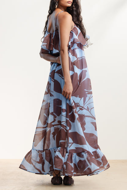 Lumka Ruffle Trapeze Maxi