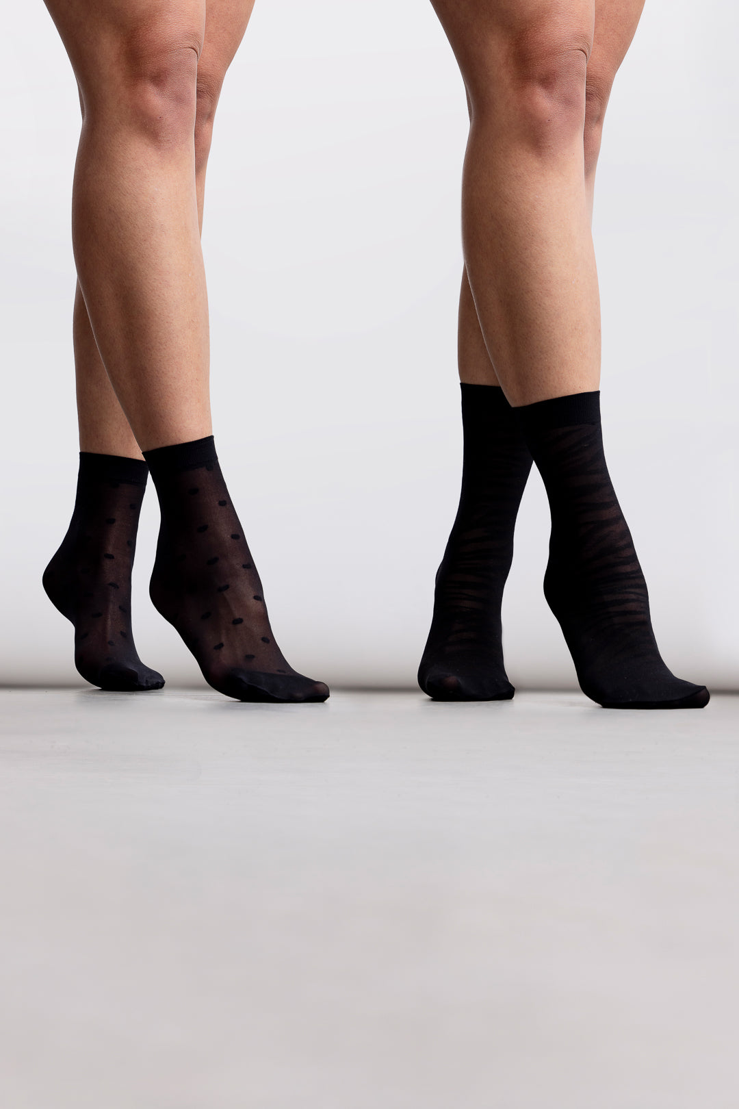 2- Pack Fashion Anklet _ 163130 _ Black Texture