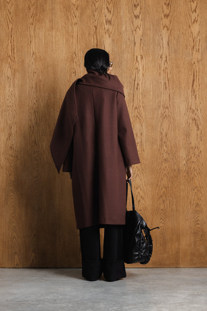 Yumna Cape-Scarf Coat