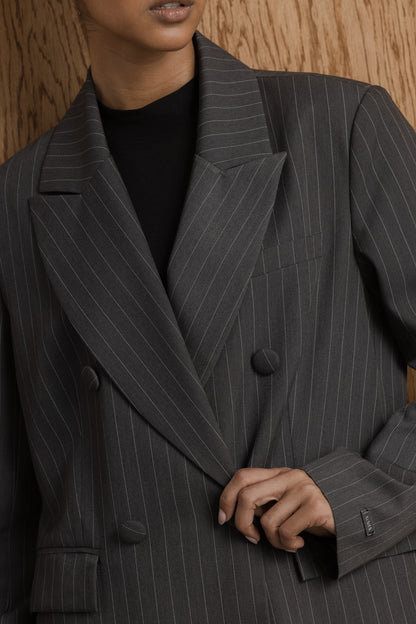Mandisa Pin-Stripe Coat