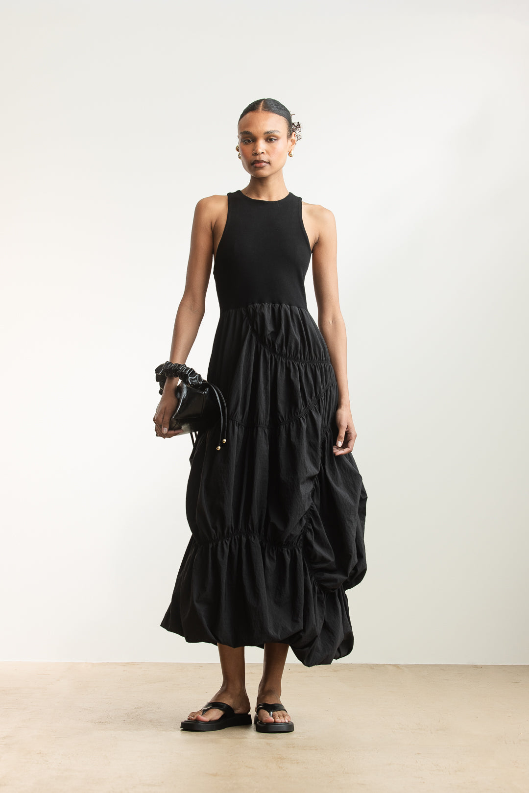 Molobane Ruched Detail Dress