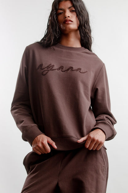 Hannah Sweatshirt _ 160330 _ Chocolate