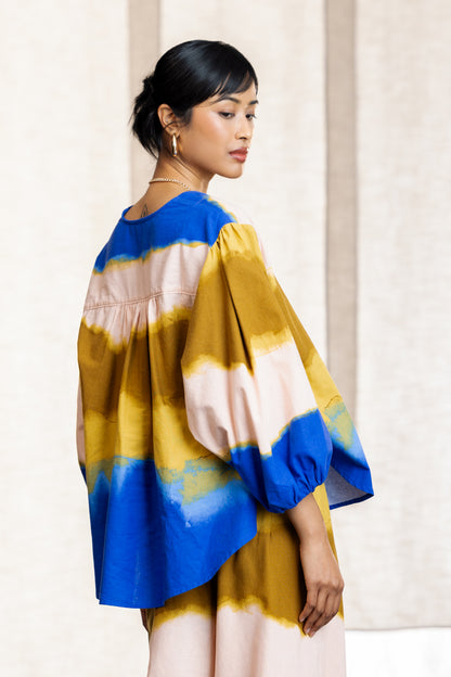 Siobhan Batwing Multicolour Blouse