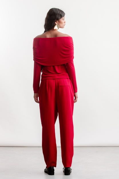 Mishca Off The Shoulder Top _ 157944 _ Red