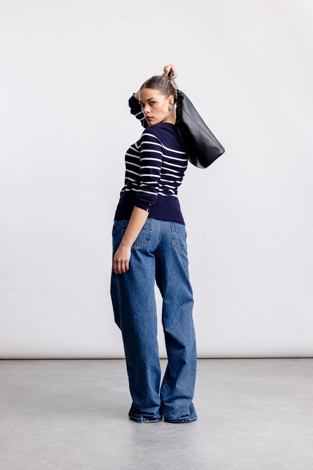 Emma Crewneck Knitwear _ 160090 _ Navy