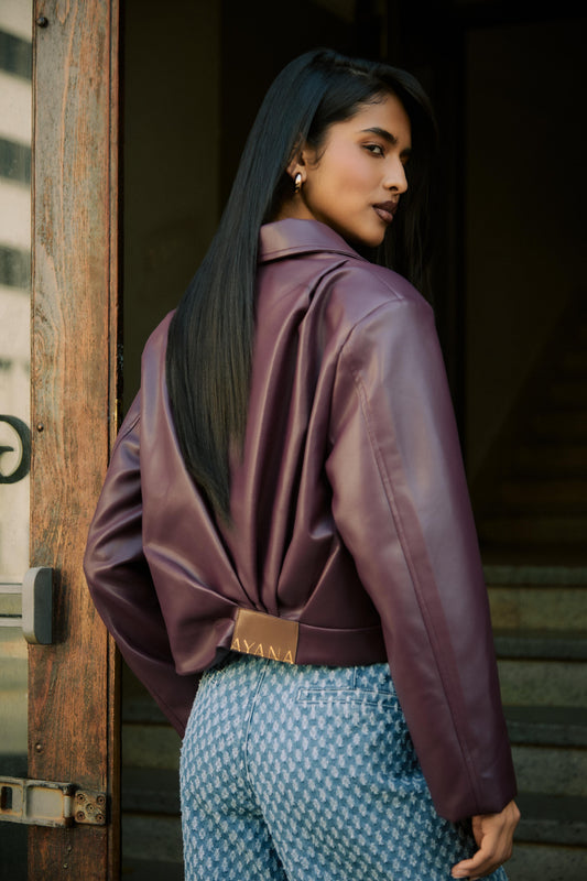 Lunar Draped Bomber Jacket