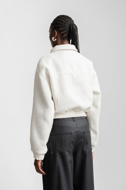 Elzaan Boucle Bomber _ 161448 _ Milk
