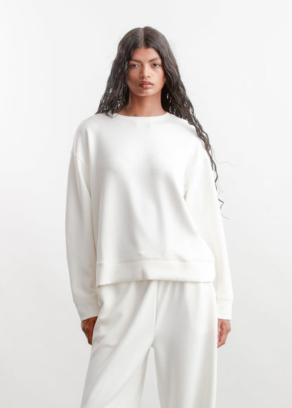 Reign Model Fleece Crew _ 160701 _ Ecru