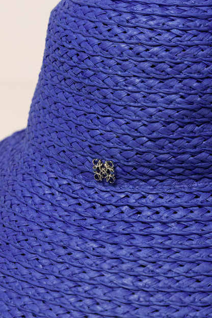 Luyanda Wide Brim Cobalt Hat